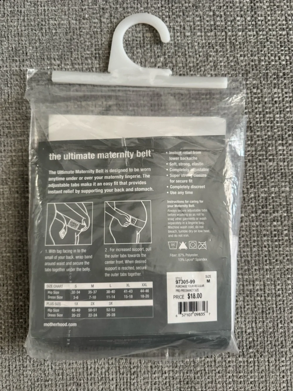 Motherhood White Maternity Support Belt - Picture 2 of 3